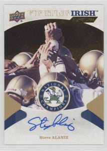 Steve Alaniz Notre Dame 1988 Champions Fighting Irish Signatures, FIS-SA