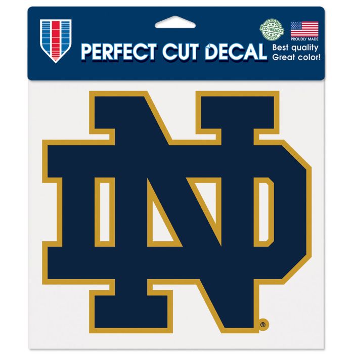 Notre Dame Fighting Irish ND LOGO Perfect Cut Color Decal 8