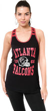 Women's Atlanta Falcons Jersey Mesh Striped Racerback Tank Top