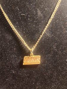 New York Giants 22" inch Gold Tone Necklace