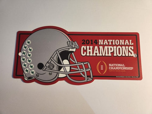 Ohio State Buckeyes 2014 National Championship Sign