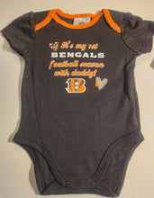 Cincinnati Bengals Girl's 3-Pack Onesie Set - 6/12 months