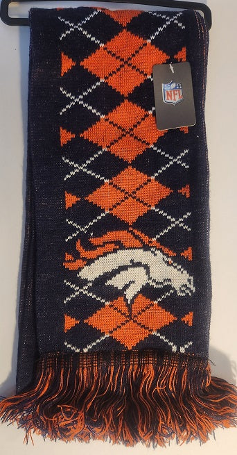 Denver Broncos Reversible Argyle Scarf