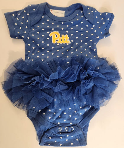 Pittsburgh Panthers Heart Printed Tutu Skirt Dress