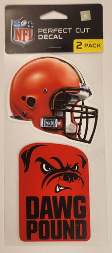 Cleveland Browns/ Dawg Pound Perfect Cut Decal - Set of two 4