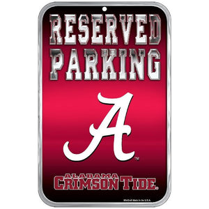 Alabama Crimson Tide Plastic Sign 11" x 17"