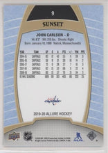 John Carlson 2019-20 Allure Hockey Sunset Parallel, 9