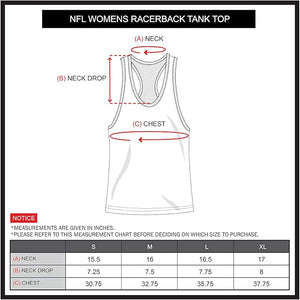 Women's Atlanta Falcons Jersey Mesh Striped Racerback Tank Top