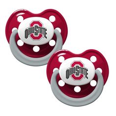 Ohio State Buckeyes Pacifier Set