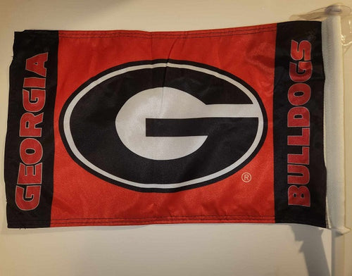 Georgia Bulldogs Car Flag - Two Sided