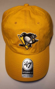 Pittsburgh Penguins Gold Baseball Cap/ Hat