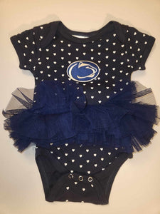 Penn State Nittany Lions Heart Printed Tutu Skirt Dress