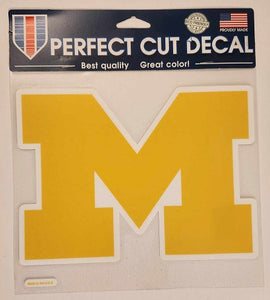 Michigan Wolverines Perfect Cut Decals 8" x 8"