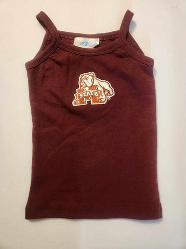 Mississippi State Bulldogs Girls Spaghetti Top - Maroon