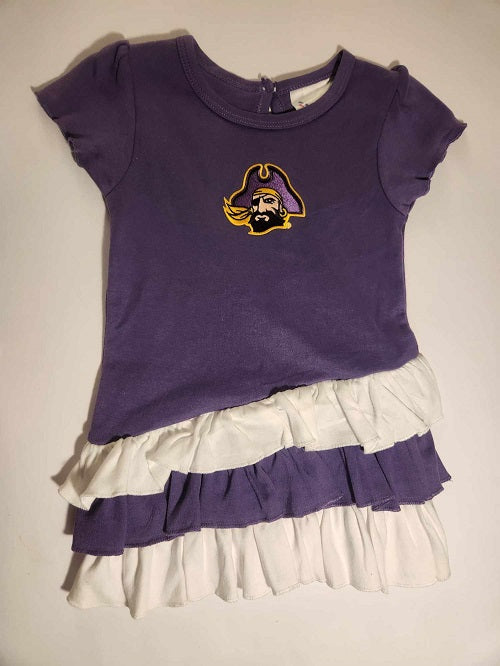 East Carolina Pirates Ruffled Bias Shirt