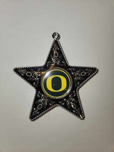 Oregon Ducks Sports Collectors Series Silver Star Ornament