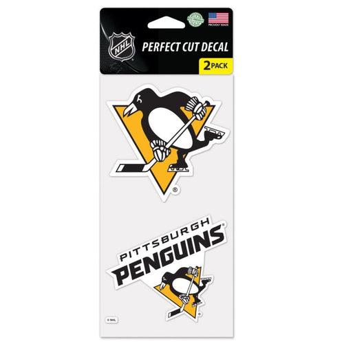 Pittsburgh Penguins Perfect Cut Decal - Set of Two 4