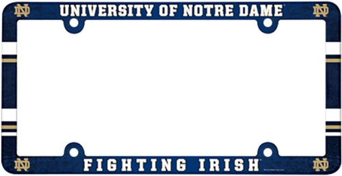 Notre Dame Fighting Irish License Plate Frame Full Color