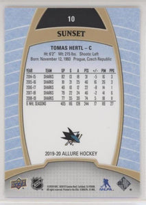 Tomas Hertl 2019-20 Allure Hockey Sunset Parallel, 10