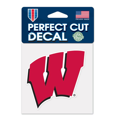 Wisconsin Badgers Perfect Cut Color Decal - 4