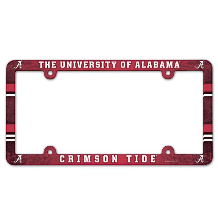 Alabama Crimson Tide License Plate Frame Full Color