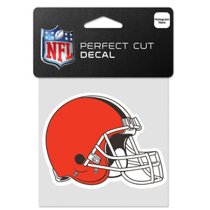 Cleveland Browns Perfect Cut Color Decal - 4" x 4"