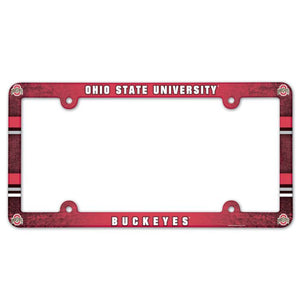 Ohio State Buckeyes License Plate Frame Full Color