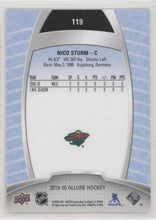 Nico Sturm 2019-20 Allure Hockey Base Set - SSP, 119