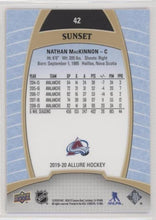 Nathan MacKinnon 2019-20 Allure Hockey Sunset Parallel, 42