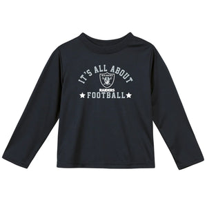 Las Vegas Raiders "It's All About Football" Long Sleeve shirt - 2T