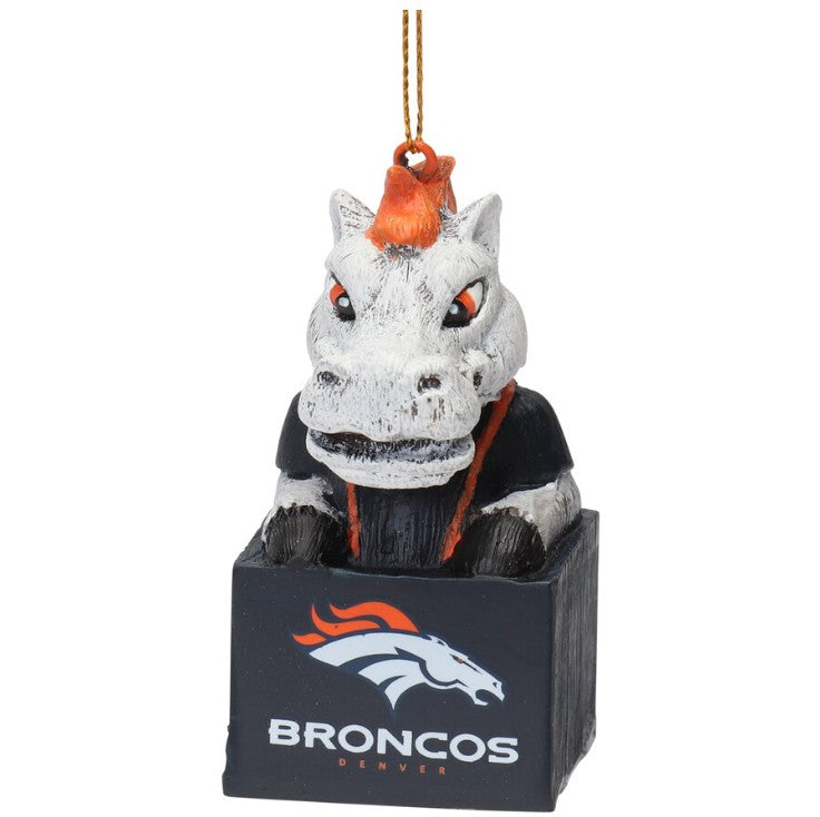 Denver Broncos Tiki Mascot Ornament