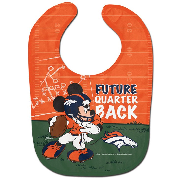 Denver Broncos Mickey Mouse Future Quarterback Bib