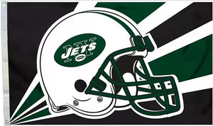 New York Jets Helmet Deluxe 3'x5' Indoor / Outdoor Flag