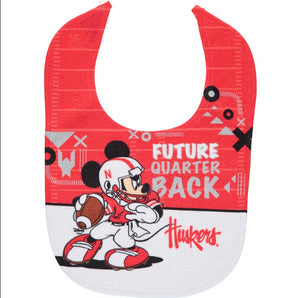 Nebraska Cornhuskers/ Mickey Mouse "Future Quarterback" All Pro Bib