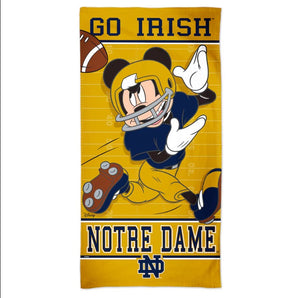 Notre Dame Fighting Irish Mickey Mouse Disney Spectra Beach Towel - 30'' x 60''