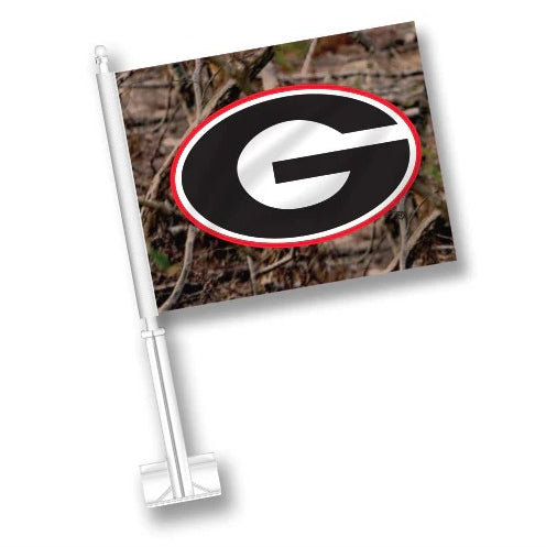 Georgia Bulldogs Car Flag Camo