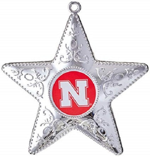 Nebraska Cornhusker Sports Collectors Series Silver Star Ornament