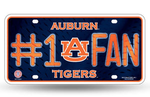 Auburn Tigers #1 Fan License Plate