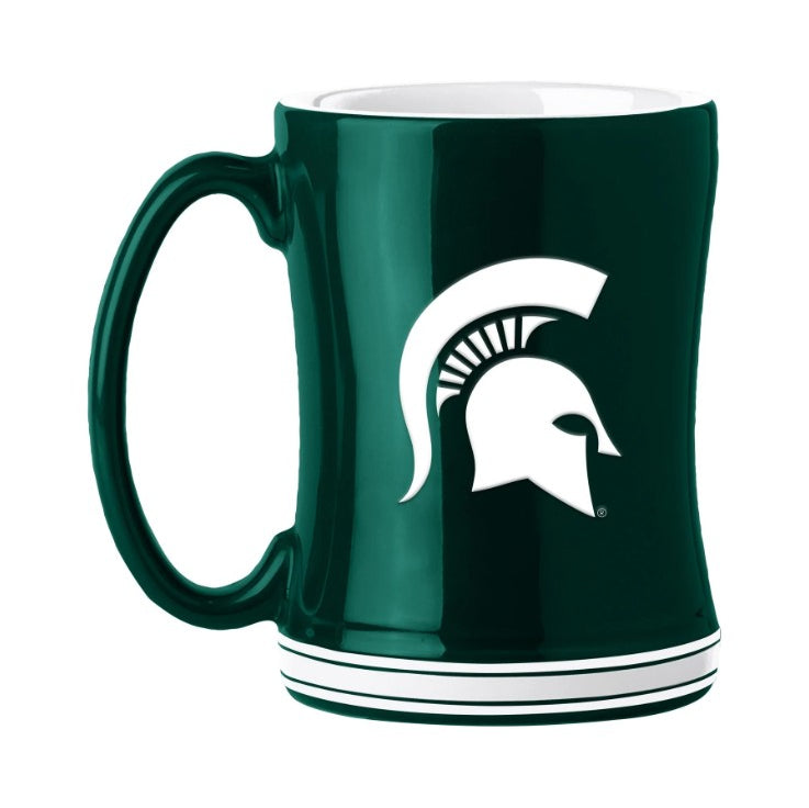 Michigan State Spartans Sculptured Relief Coffee Mug