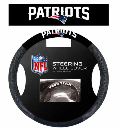 New England Patriots Mesh Car Steering Wheel Cover