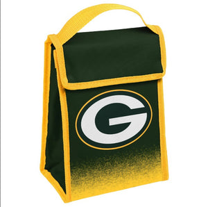 Green Bay Packers Logo Gradient Hook & Loop Cooler Lunch Bag