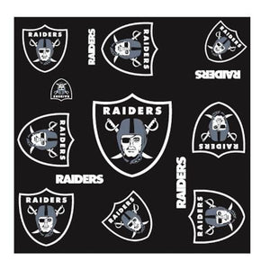 Oakland Raiders NFL Silk Fashion Scarf (34" x 34")