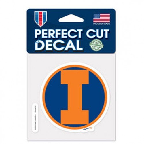 Illinois Fighting Illini Perfect Cut Color Decal - 4