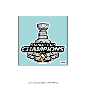 Pittsburgh Penguins Champions Official NHL 2016 Stanley Cup Car Decal 4" x 4" Champs