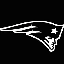 New England Patriots 8x8 White Logo Decal