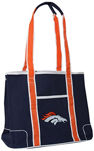 NFL Products Hampton Tote Bag NFL Team: Denver Broncos, Color: Navy