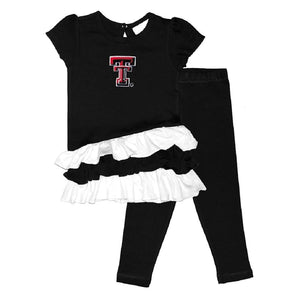 Toddler Girls Texas Tech Raiders Bias Top and Leggings Set