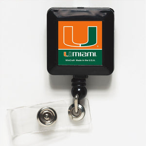 NCAA University of Miami (Florida) 25489061 Retractable Badge Holder