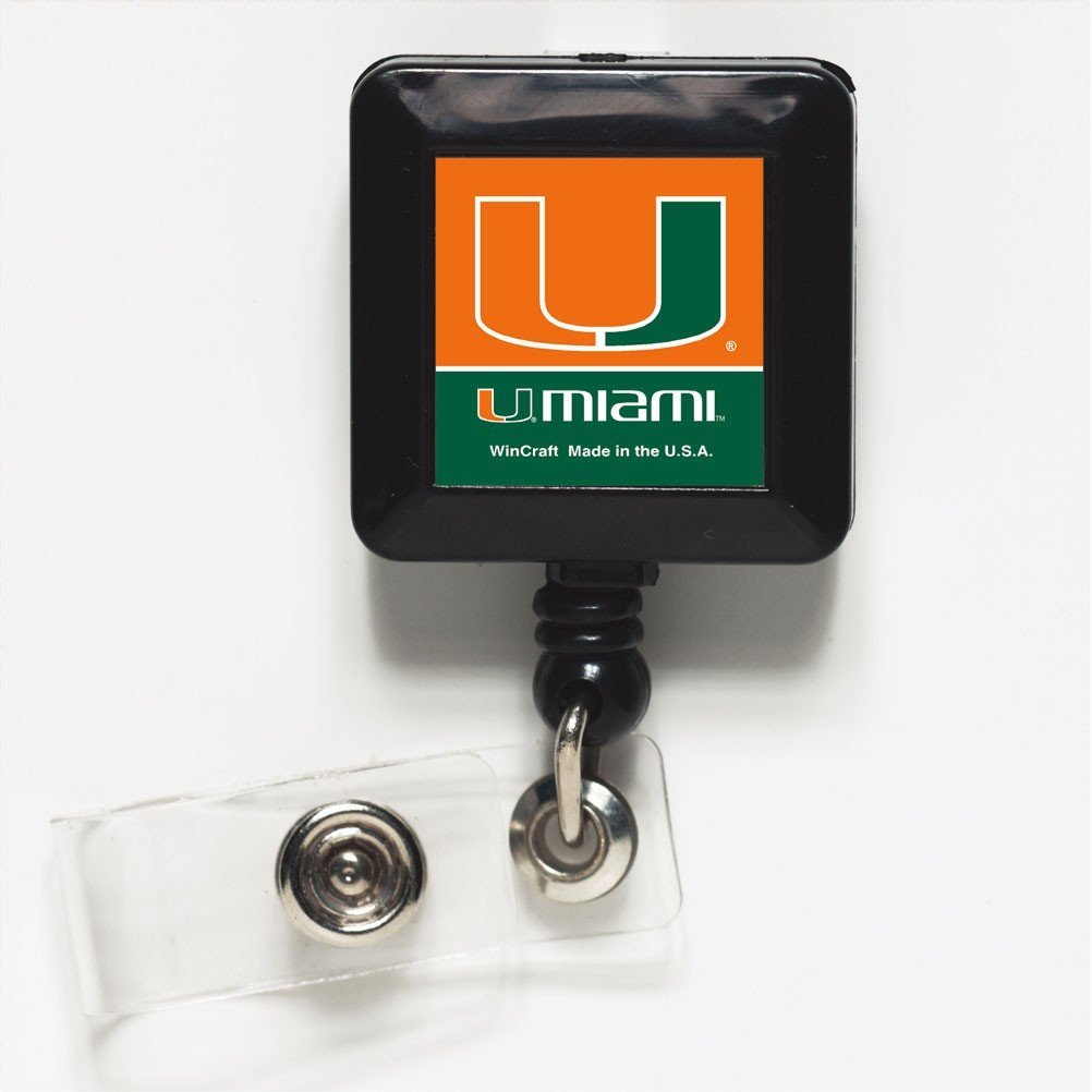 NCAA University of Miami (Florida) 25489061 Retractable Badge Holder