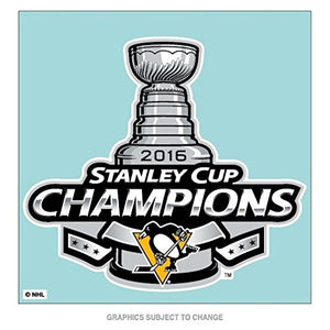 Pittsburgh Penguins 2016 Stanley Cup Champs Decal - 8" x 8"